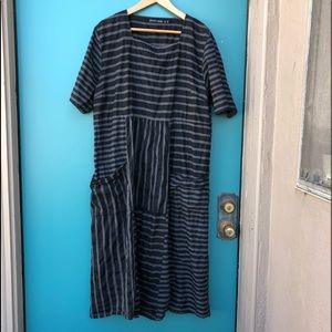 Gudrun Sjödén striped organic cotton dress